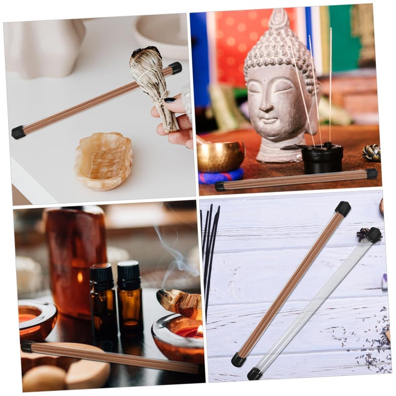 As Shown Color Agarwood Incense Sticks Airtight Storage Tubes Round Lid 12 Pack Portable Sample - Image 3